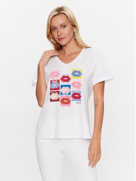 Liu Jo Liu Jo T-Shirt WA3287 J5923 Biały Regular Fit