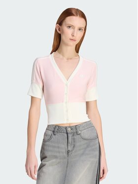 adidas adidas Bluzka 162090 Różowy Slim Fit