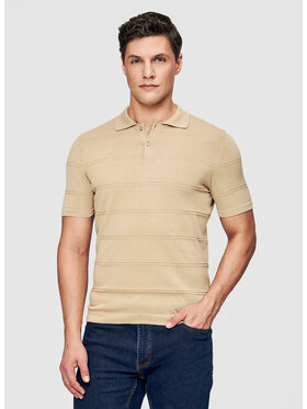 Pako Lorente Pako Lorente Polo P26SF-TX-009 Beżowy Classic Fit