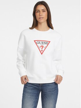 Guess Jeans Guess Jeans Bluza W4YQ00 KC811 Biały Relaxed Fit