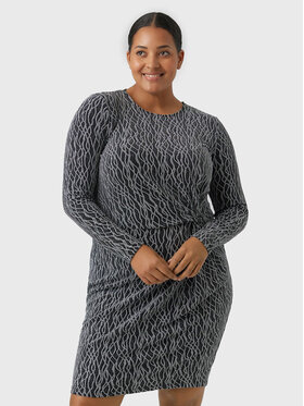 Vero Moda Curve Vero Moda Curve Коктейльна сукня Kanz 10278225 Чорний Slim Fit