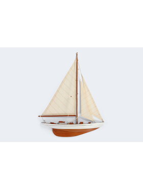Nautix Nautix Dekoracja ścienna Model jachtu na ścianę 52 cm Brązowy