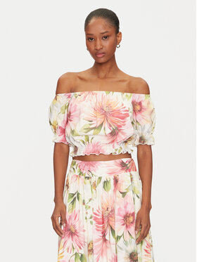 Guess Guess Bluză W5GH61 WH4S2 Colorat Regular Fit