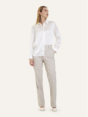 KMX Studio KMX Studio Koszula 502590009 Écru Straight Fit