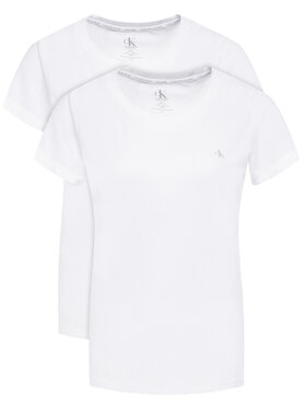Calvin Klein Underwear Calvin Klein Underwear Komplet 2 t-shirtów Lounge 000QS6442E Biały Regular Fit