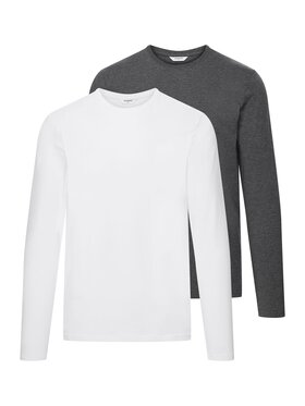 Esotiq Esotiq Longsleeve 42979 Szary Regular Fit