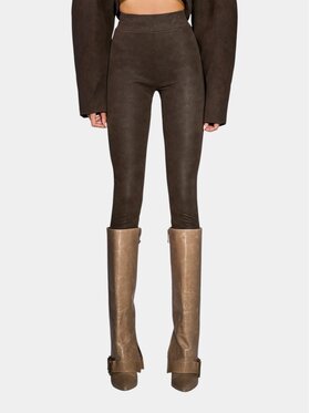 MADE BY SOCIETY MADE BY SOCIETY Spodnie materiałowe ÉLÉMENT DROP - P27559 Brązowy Basic Fit