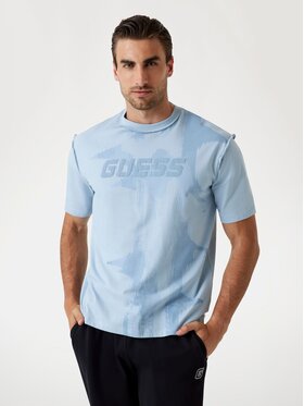 Guess Guess T-Shirt 176227 Niebieski Classic Fit