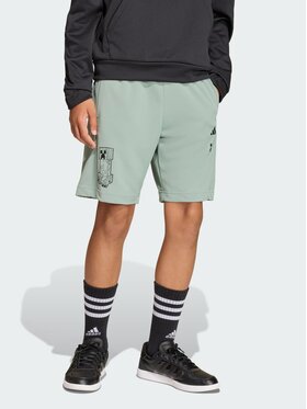 adidas adidas Szorty materiałowe 158795 Zielony jasny Regular Fit