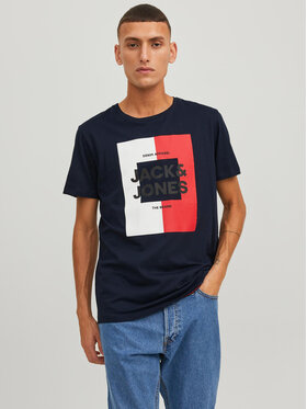 Jack&Jones Jack&Jones T-Shirt 12235179 Granatowy Regular Fit