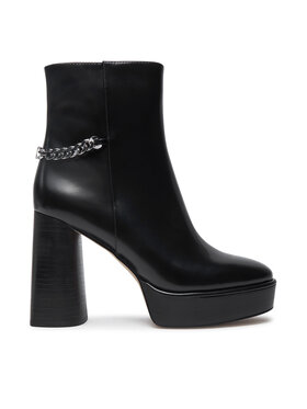 MICHAEL Michael Kors MICHAEL Michael Kors Боти Carlisle Leather Platform Boot 40F4CLME1L Черен