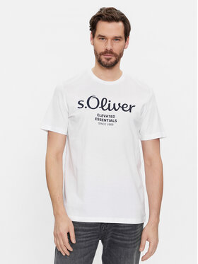 s.Oliver s.Oliver Tricou 2139909 Alb Regular Fit