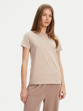 Guess Guess T-shirt V5YI13 J1314 Bež Regular Fit