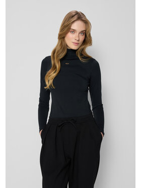 BIZUU BIZUU Bluzka OWAKA Czarny Standard Fit