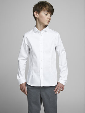 Jack&Jones Junior Jack&Jones Junior Marškiniai Parma 12151620 Balta Regular Fit