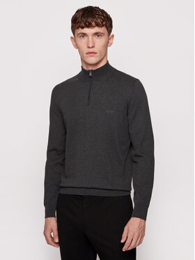 BOSS Boss Džemper Padro-L 50419988 Siva Regular Fit