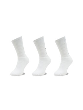 Kappa Kappa 3 unisex augsto zeķu pāru komplekts 710069 Balts