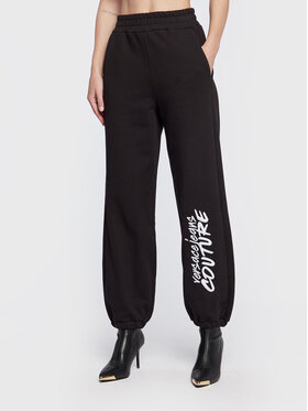 Versace Jeans Couture Versace Jeans Couture Spodnie dresowe Logo 73HAAT15 Czarny Relaxed Fit