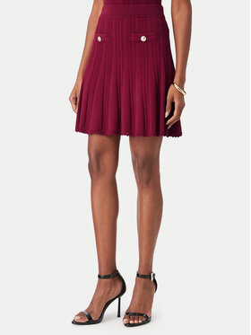 Guess Guess Miniszoknya W6YD21 Z0971 Bordó Regular Fit