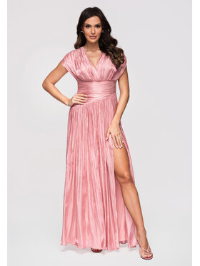 Ombre Ombre Sukienka wieczorowa LA-OM-DLR363 Różowy Regular Fit