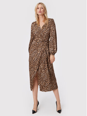 TWINSET TWINSET Každodenní šaty 222TP2702 Hnědá Regular Fit