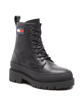 Tommy Jeans Tommy Jeans Žygio batai Lace Up Boot EN0EN01899 Juoda