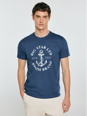 BIG STAR BIG STAR T-Shirt KARTES Niebieski Basic Fit
