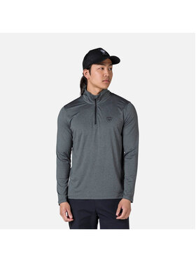 Rossignol Rossignol Longsleeve Slub 1/2 Zip Tee Zielony Regular Fit