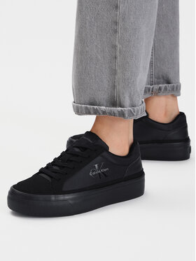 Calvin Klein Calvin Klein Sneakersy Vulc Flatf Laceup Ny-Su HW0HW03086 Černá