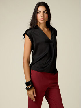 Oltre Oltre Koszula G268J304555N033 Czarny Regular Fit