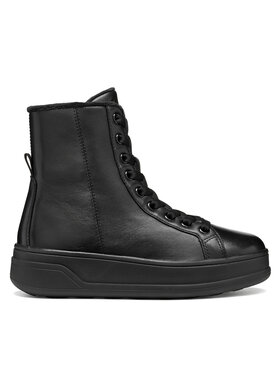 Geox Geox Schnürschuhe D Spherica Ecub-2 D66WVF 85 C9999 Schwarz