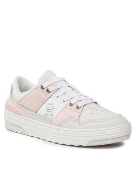 Tommy Hilfiger Tommy Hilfiger Сникърси Th Basket Sneaker Lo FW0FW07756 Сив