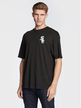 New Era New Era Tricou Chicago White Sox League Essential 60284724 Negru Relaxed Fit