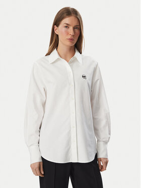 KARL LAGERFELD KARL LAGERFELD Сорочка B3W11030 Білий Regular Fit