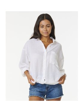 Rip Curl Rip Curl Koszula Premium Surf Holiday Shirt Biały Relaxed Fit