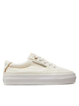 Tommy Hilfiger Tommy Hilfiger Сникърси Essential Vulc Textile Sneaker FW0FW08323 Екрю