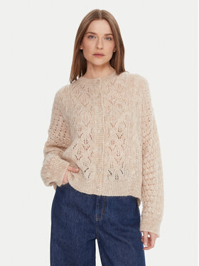 Kontatto Kontatto Strickjacke 3M0912C Beige Relaxed Fit