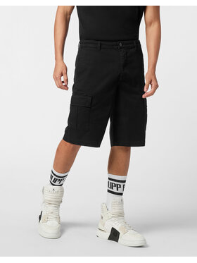PHILIPP PLEIN PHILIPP PLEIN Szorty materiałowe 27863 Czarny Regular Fit
