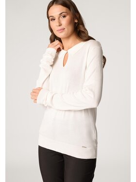 QUIOSQUE QUIOSQUE Sweter Quiosque 6ND001101 Écru Regular Fit