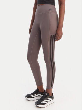 adidas adidas Leggings Optime Workout 3-Stripes KE7530 Szürke Slim Fit