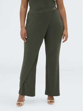 Fiorella Rubino Fiorella Rubino Spodnie materiałowe P838L002391N035 Zielony Regular Fit