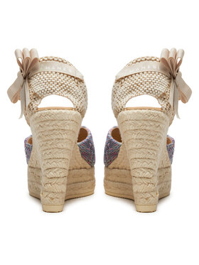 Manebi Espadrile Acapulco Heart-Shaped Wedge Espadrilles G 0.6 WH Roza