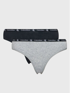 Calvin Klein Underwear Calvin Klein Underwear Komplet 2 par stringów 000QD3990E Kolorowy