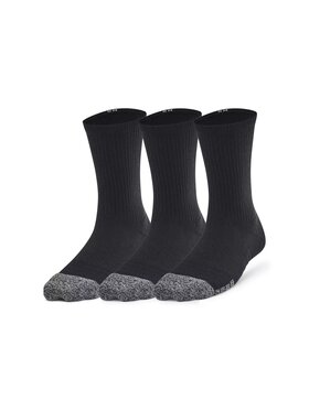 Under Armour Under Armour Skarpety długie Heatgear 3pk Crew Yth Czarny
