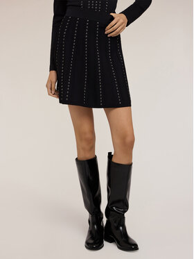 Motivi Motivi Spódnica mini 1664W000683N033 Czarny A-Line Fit