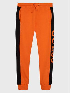 Guess Guess Spodnie dresowe L3RQ24 KA6R3 Pomarańczowy Regular Fit