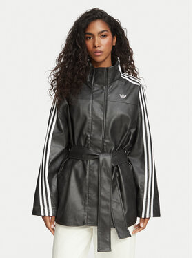 adidas adidas Übergangsjacke Adilenium Season 6 Pleather LH1945 Schwarz Regular Fit