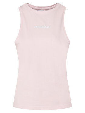 adidas adidas Top Essentials Linear JC5797 Różowy Slim Fit