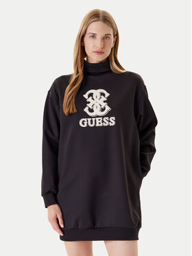 Guess Guess Sukienka codzienna V5YK07 KCX22 Czarny Regular Fit