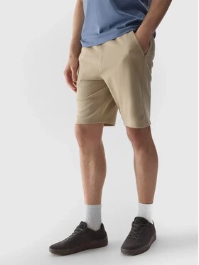 4F 4F Pantaloncini di tessuto 4FWSS24TSHOM284-83S Marrone Regular Fit